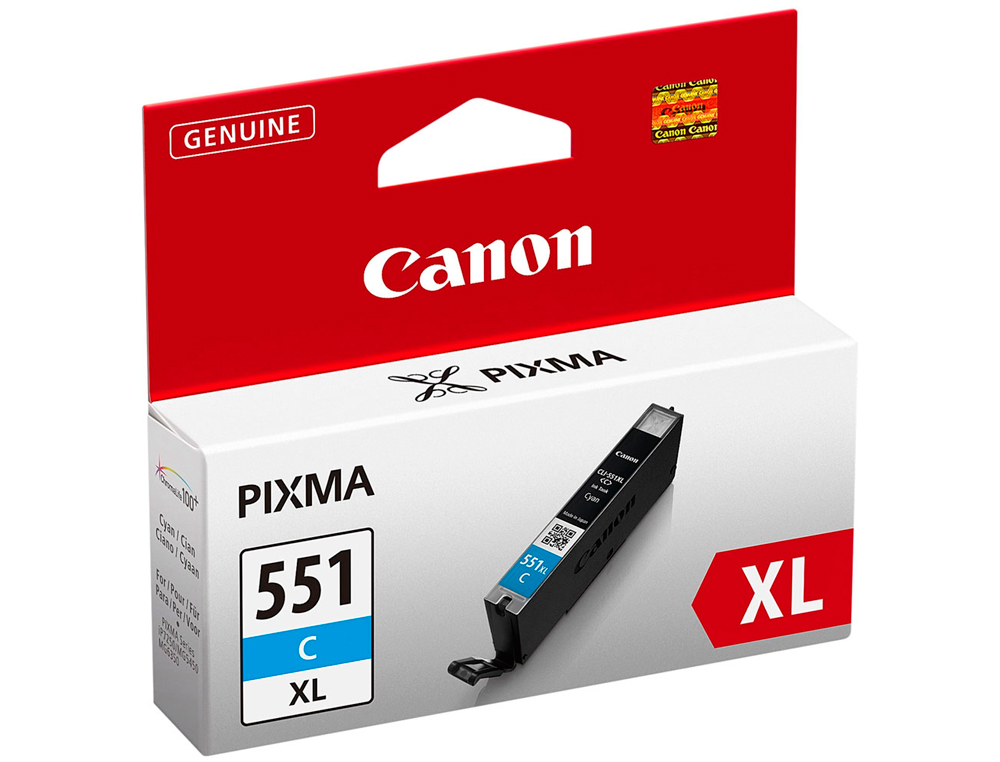 TINTEIRO CANON CLI-551 XL MG5450 / IP7250 / MG6350 CIAN