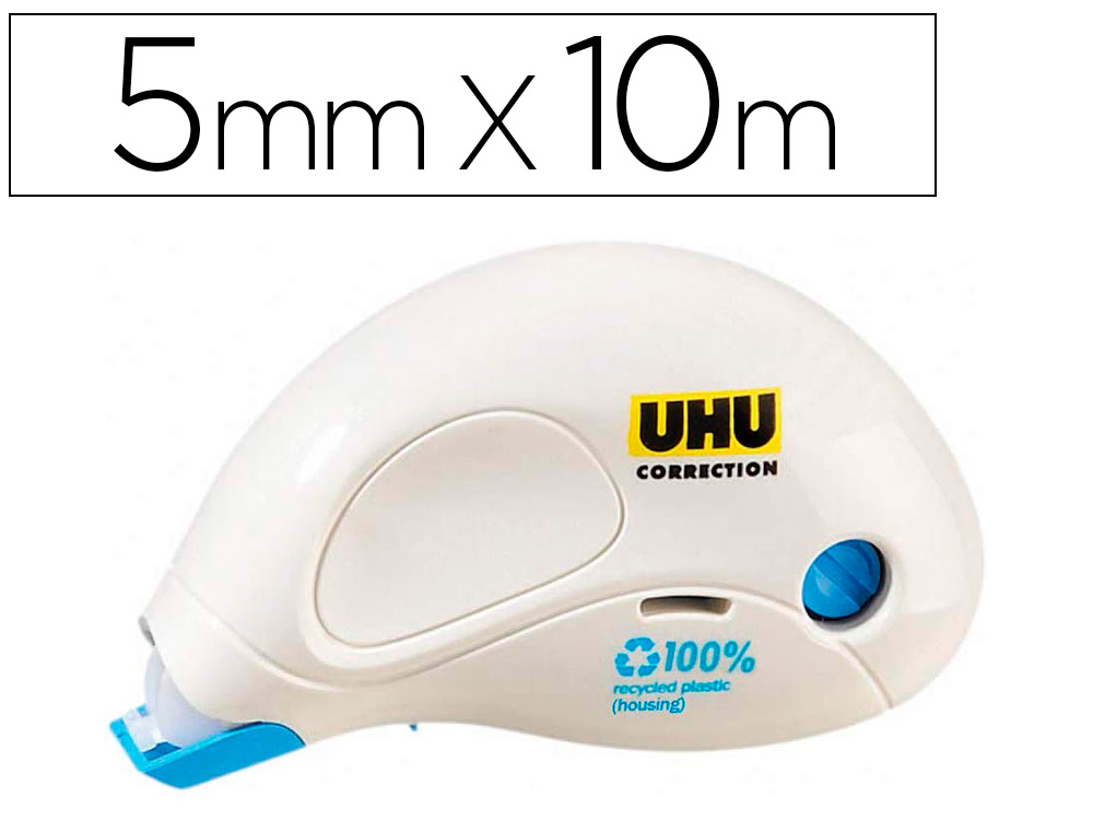 CORRETOR UHU ROLLER COMPACTO 5 MM X 10 MT EM BLISTER