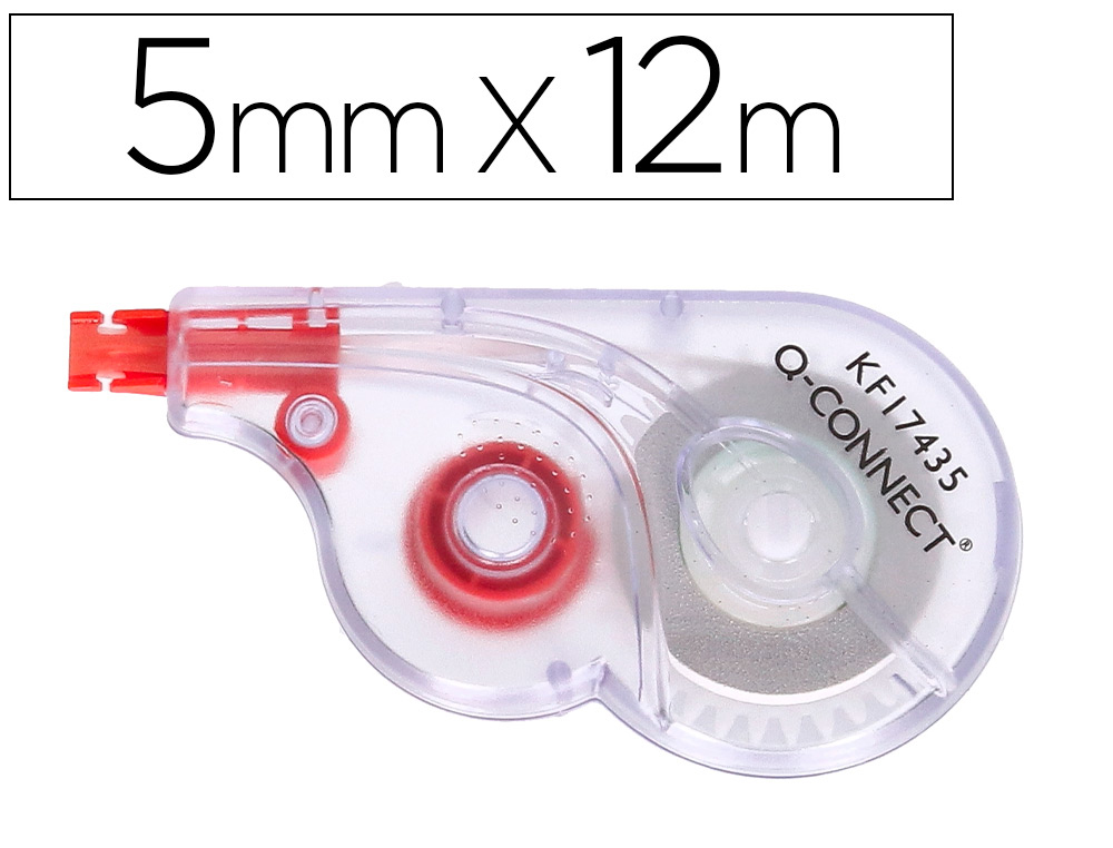 CORRETOR Q-CONNECT FITA BRANCO 5 MM X 12 M