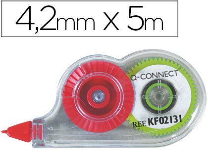 CORRETOR FITA BRANCA Q-CONNECT 4,2 MM X 5 MT EM BLISTER