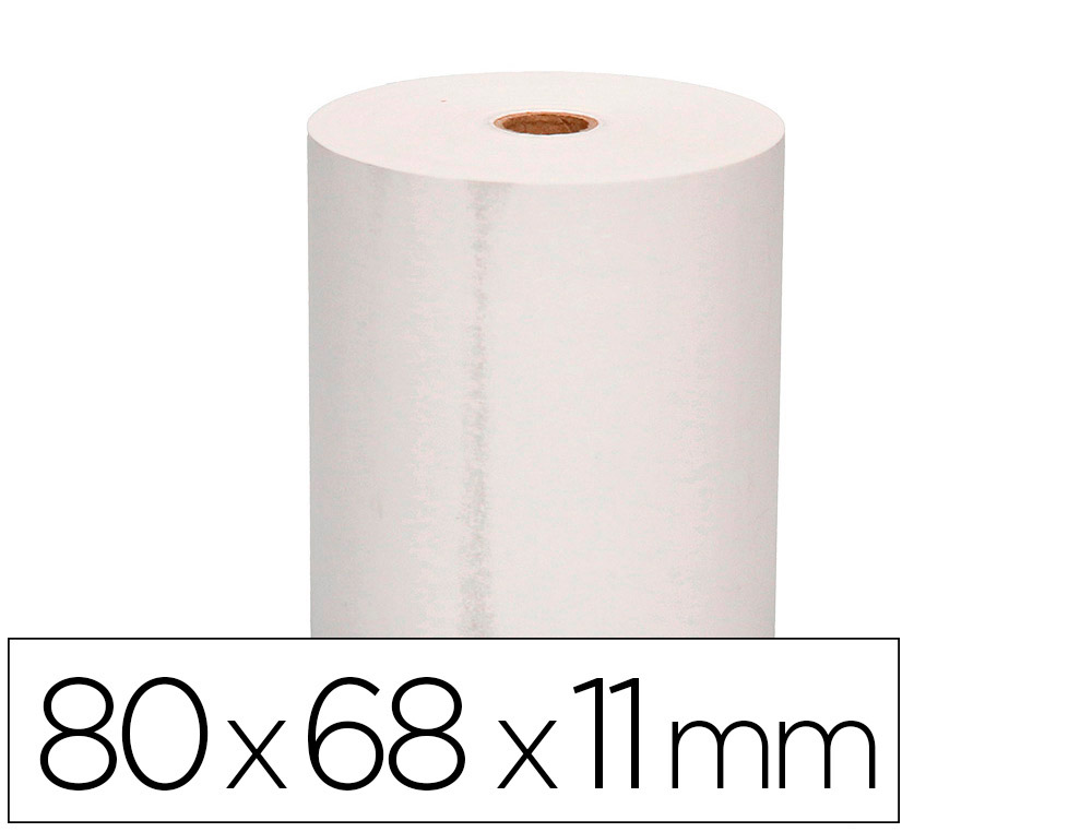 ROLO TERMICO PARA IMPRESSORA 80X68X11 MM 58 GR