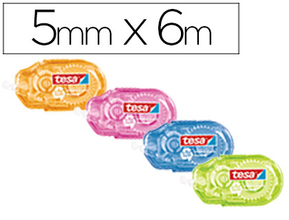 CORRETOR TESA ROLLER FITA MINI 6 MT X5 MM