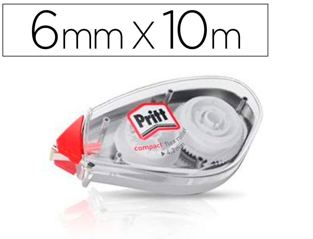 CORRETOR PRITT ROLLER COMPACT 6 MM X 10 M